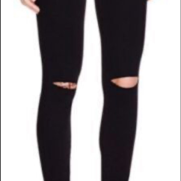 PAIGE Verdugo Ankle in Black Overdye w Knee Slash Size: 24 - Picture 2 of 8